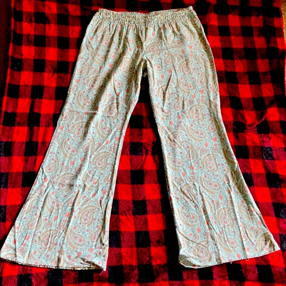 Mossimo supply Co Large linen multi colored pants